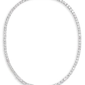 Graduated Cubic Zirconia Collar Necklace